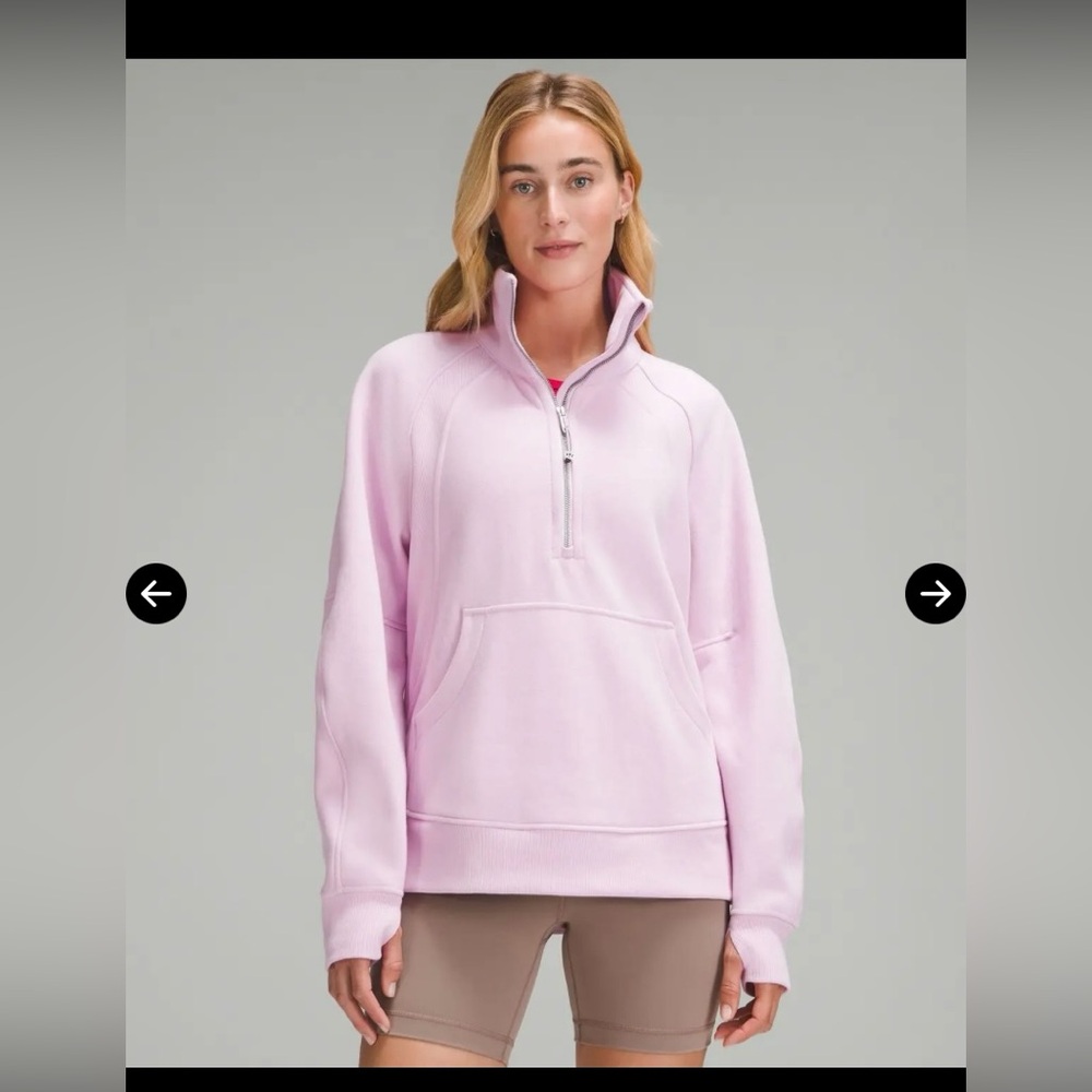 Lululemon oversized scuba half zip long length size M/L